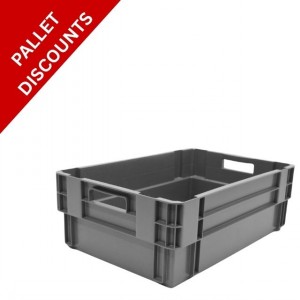 Standard Euro Box 60cm Solid Sides & Base 40 Litre